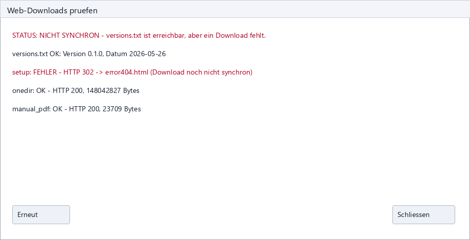 Web-Downloads prüfen