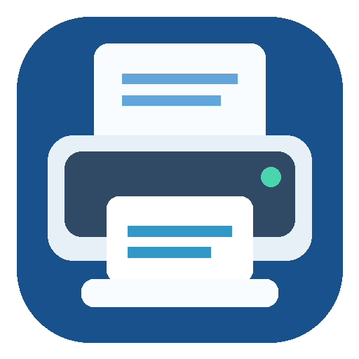 Textfiledrucker-Symbol
