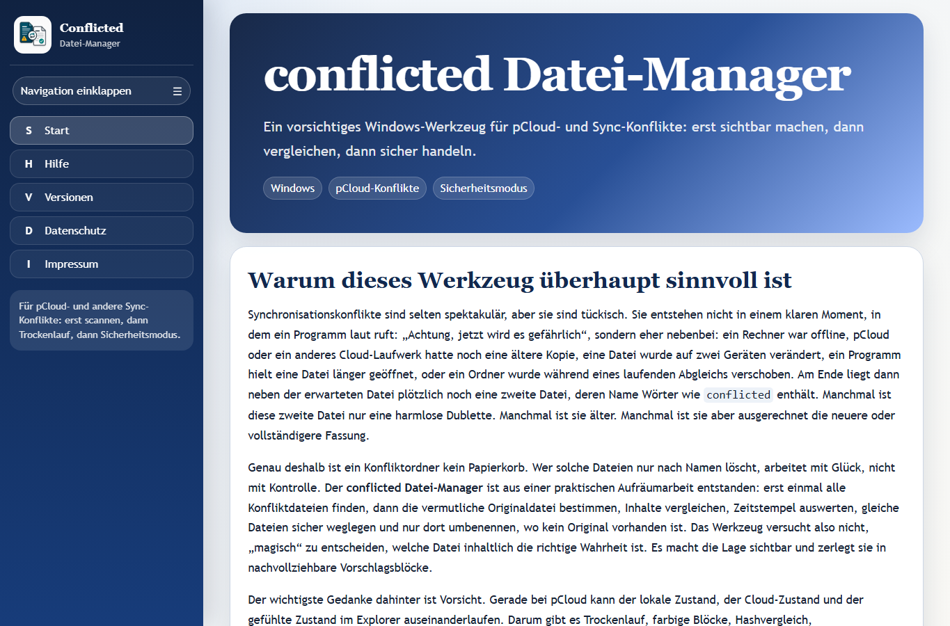 Screenshot: Conflicted