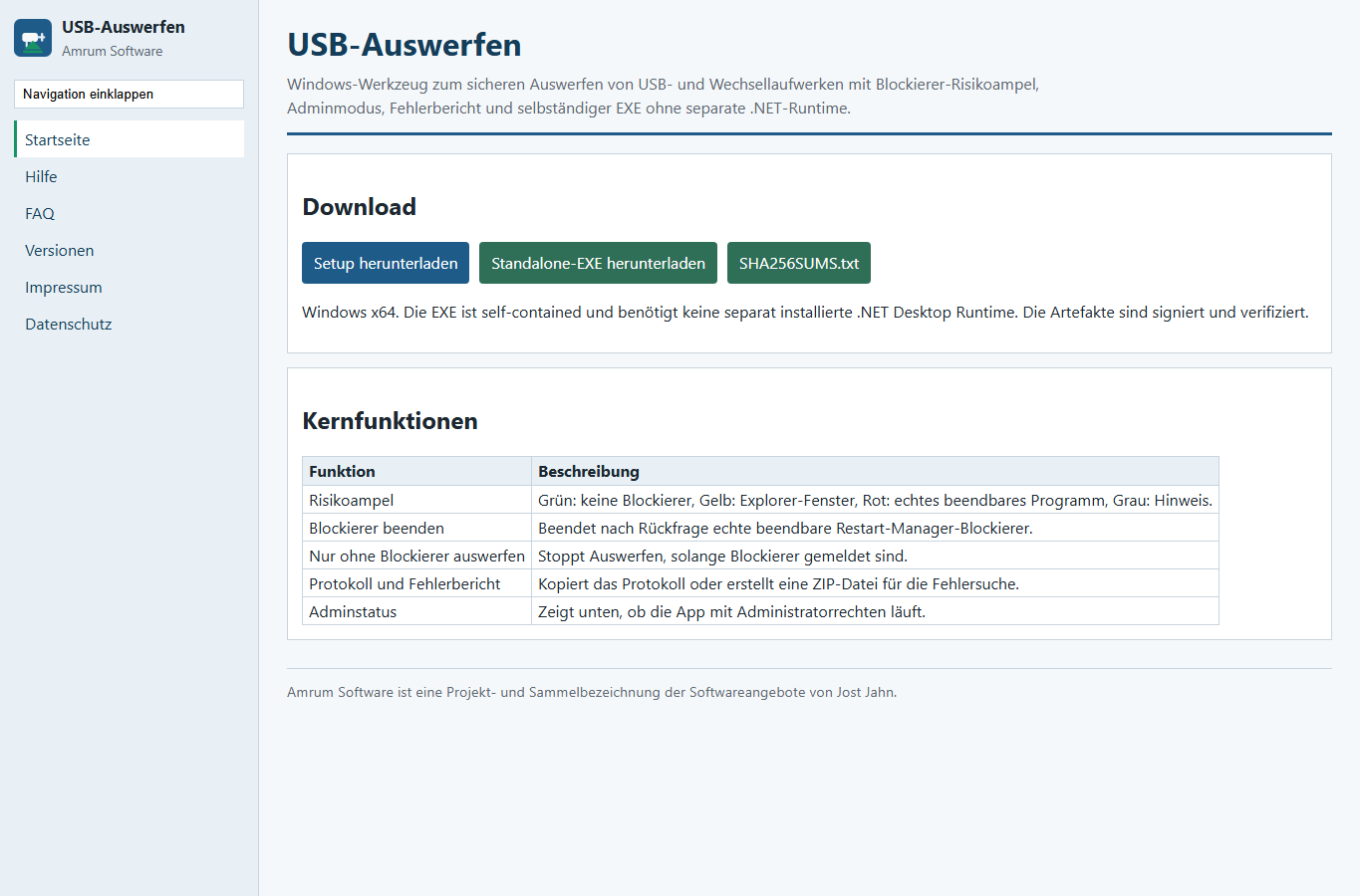 Screenshot: USB-Auswerfen